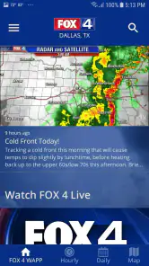 FOX 4 Dallas-Fort Worth: Weath screenshot