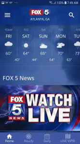 FOX 5 Storm Team Weather Radar screenshot