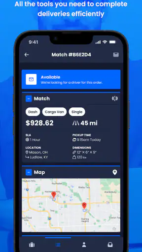 FRAYT Driver screenshot
