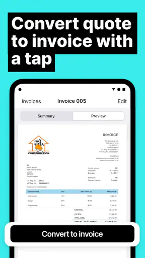 Freebie Invoice Estimate Maker screenshot