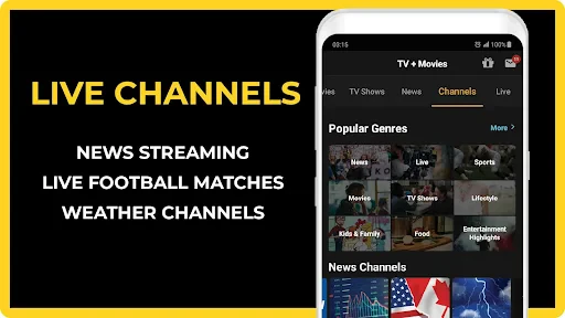 FREECABLE© TV App: Shows, News screenshot