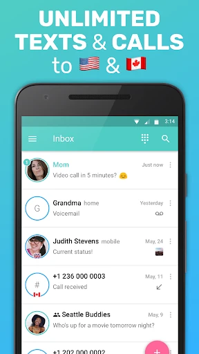 FreeTone Calls & Texting screenshot