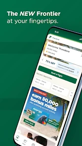 Frontier Airlines screenshot