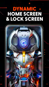 Futuristic 3D Tech Wallpaper screenshot