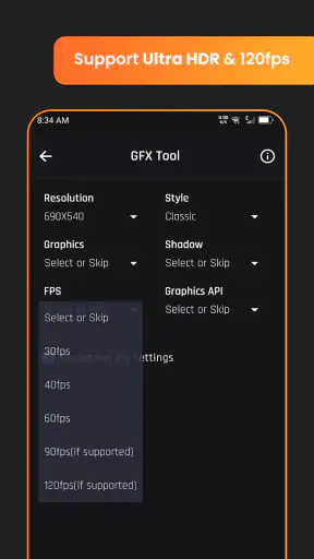 Game booster GFX Fire Fix screenshot