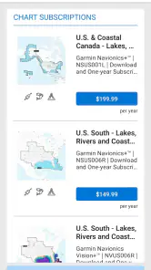 Garmin ActiveCaptain® screenshot