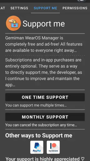GeminiMan WearOS Manager screenshot