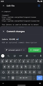 GitHub screenshot