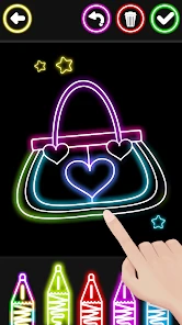 Glitter Beauty Coloring Pages screenshot