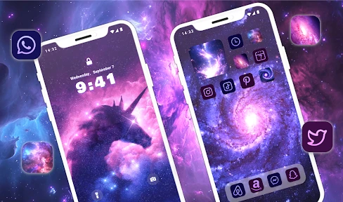 Glitter Wallpaper: Theme, Icon screenshot