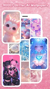 Glitter Wallpaper: Theme, Icon screenshot
