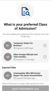 Global Entry screenshot