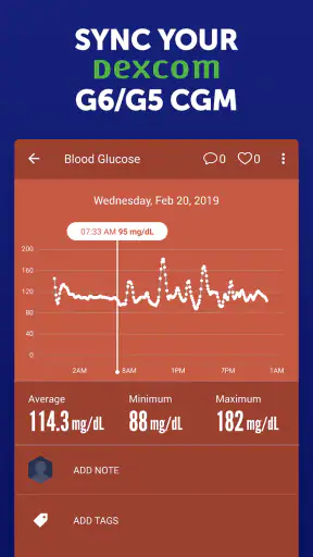Glucose Buddy Diabetes Tracker screenshot