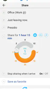 Glympse - Share GPS location screenshot