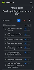 Goblin Tools screenshot