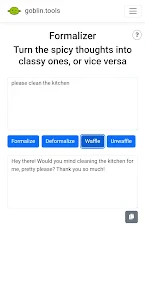 Goblin Tools screenshot