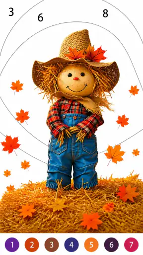 Golden Autumn: Color by Number screenshot