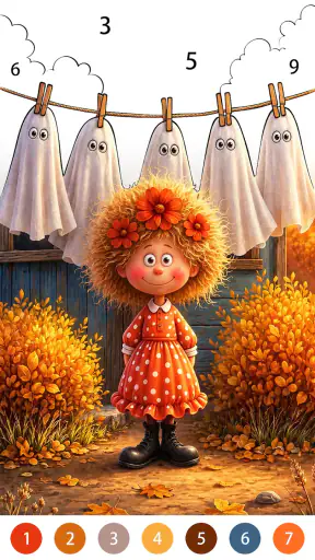 Golden Autumn: Color by Number screenshot