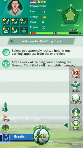 Golf Rising Star : Career Sim screenshot