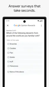 Google Opinion Rewards screenshot