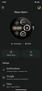 Google Pixel Watch screenshot