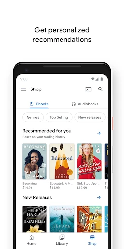 Google Play Books & Audiobooks screenshot
