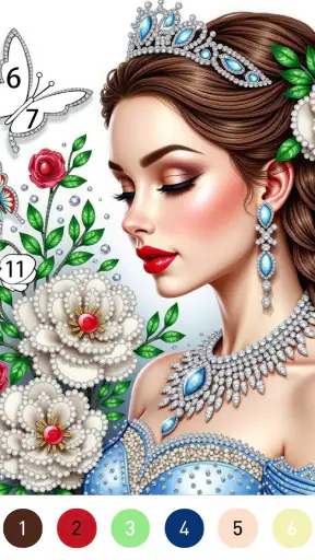 Gown Color by Number Book screenshot