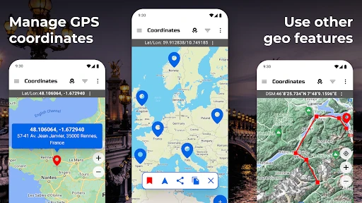 GPS Coordinates Locator Map screenshot