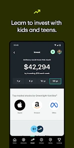 Greenlight Kids & Teen Banking screenshot