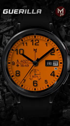 GUERILLA - Analog watch face screenshot