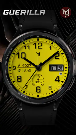 GUERILLA - Analog watch face screenshot