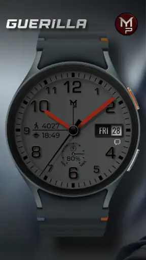 GUERILLA - Analog watch face screenshot