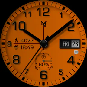GUERILLA - Analog watch face screenshot