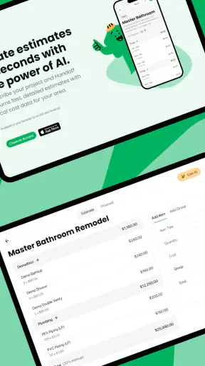 Handoff Construction Estimator screenshot