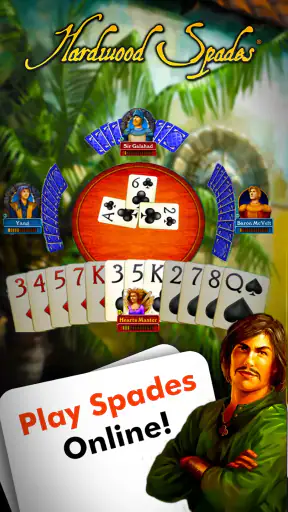 Hardwood Spades - Card Game screenshot