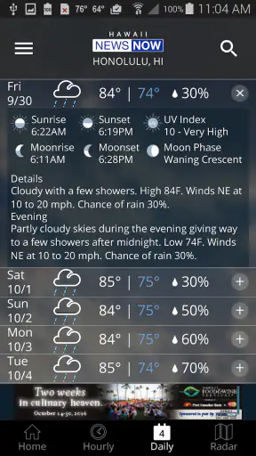 Hawaii News Now Weather screenshot