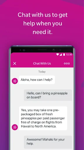 Hawaiian Airlines screenshot