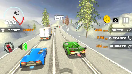 Heavy Traffic Rider Car Game screenshot