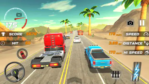 Heavy Traffic Rider Car Game screenshot