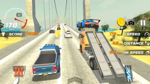 Heavy Traffic Rider Car Game screenshot