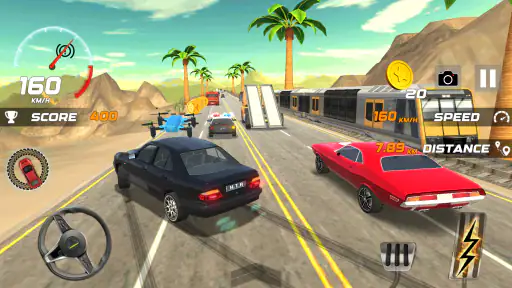 Heavy Traffic Rider Car Game screenshot