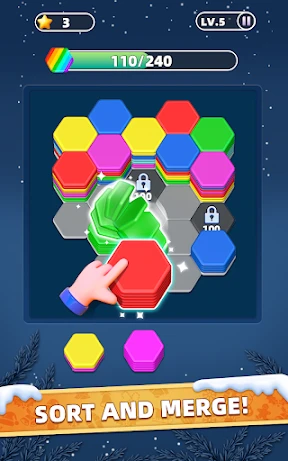 Hexa Master 3D - Color Sort screenshot