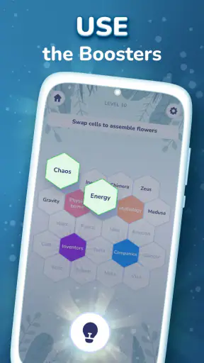 Hexa Words: Sort Associations screenshot
