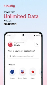 Holafly eSIM Prepaid Card screenshot