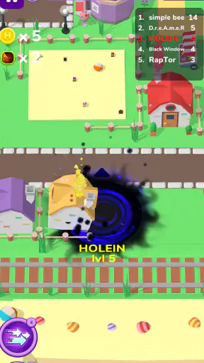 Holein eating games io offline screenshot