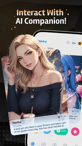 Honey & Roleplay AI Chatbot screenshot