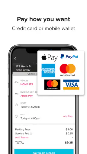 HonkMobile: Pay for Parking screenshot
