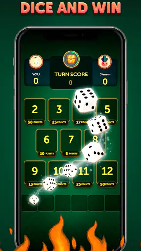 Hot Rolls Dice Strategy Game screenshot