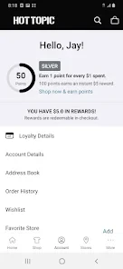 Hot Topic: Pop Culture Fashion screenshot