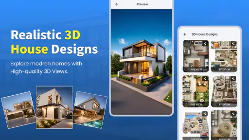 House Design Plan 3D screenshot
